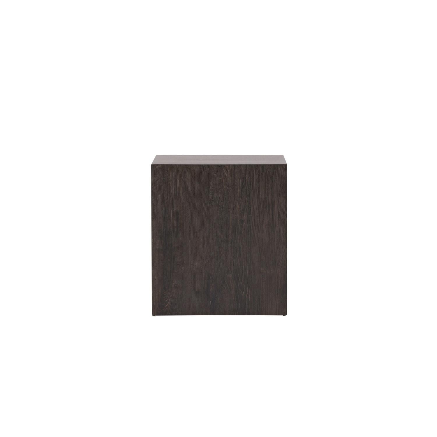 Beistelltisch York 40x40cm - Mokka Marmoroptik-Venture Home-le canapé