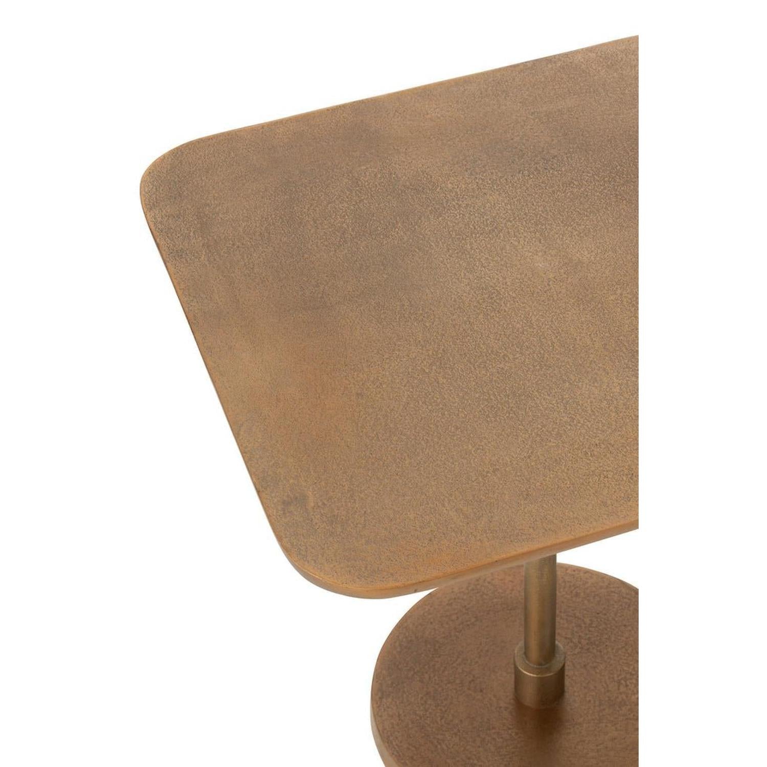 Beistelltische aus Aluminium, 2er-Set - Gold-Beistelltisch-J-Line-le canapé