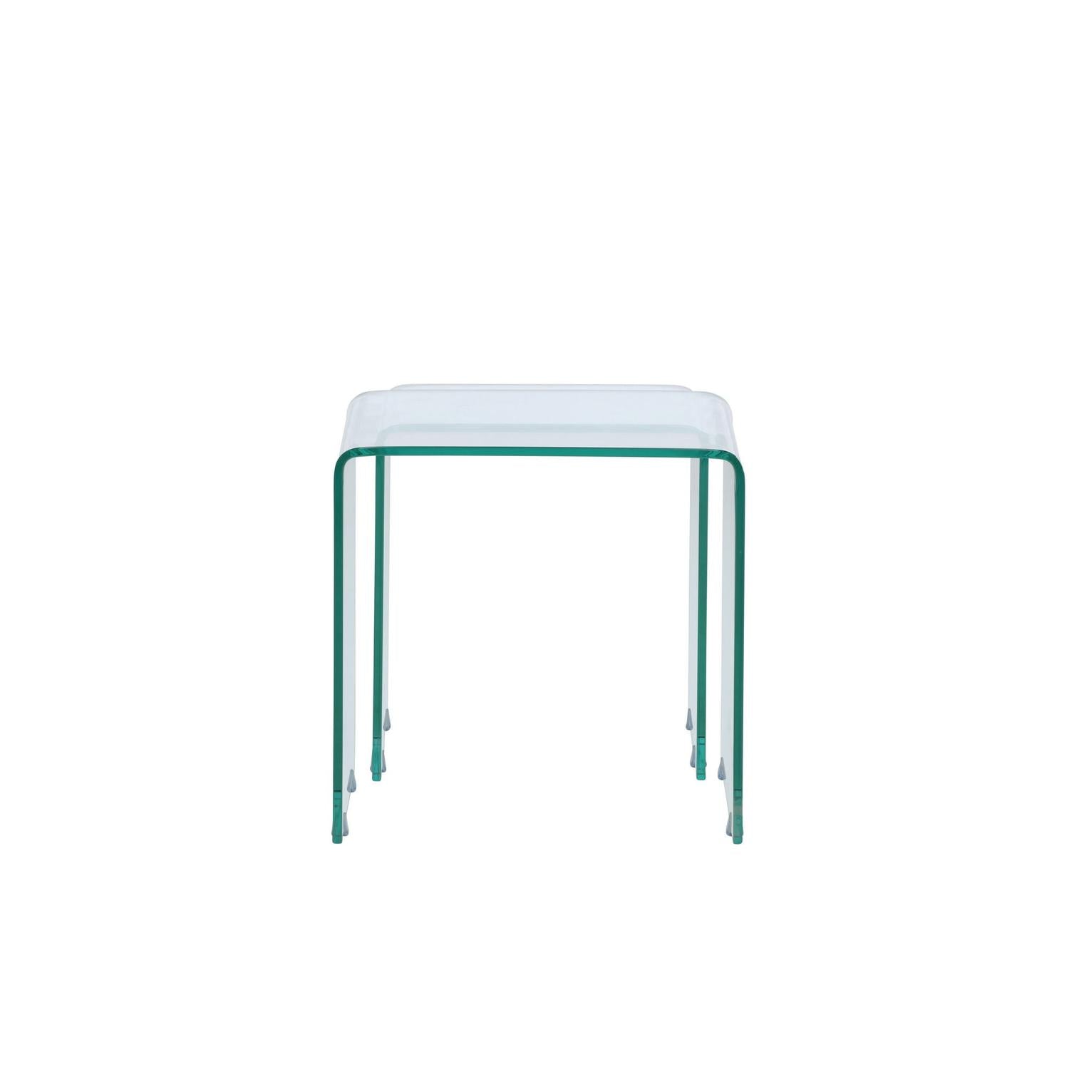 Beistelltische Telemark aus Glas, 2er-Set - Glas-Beistelltisch-Venture Home-le canapé