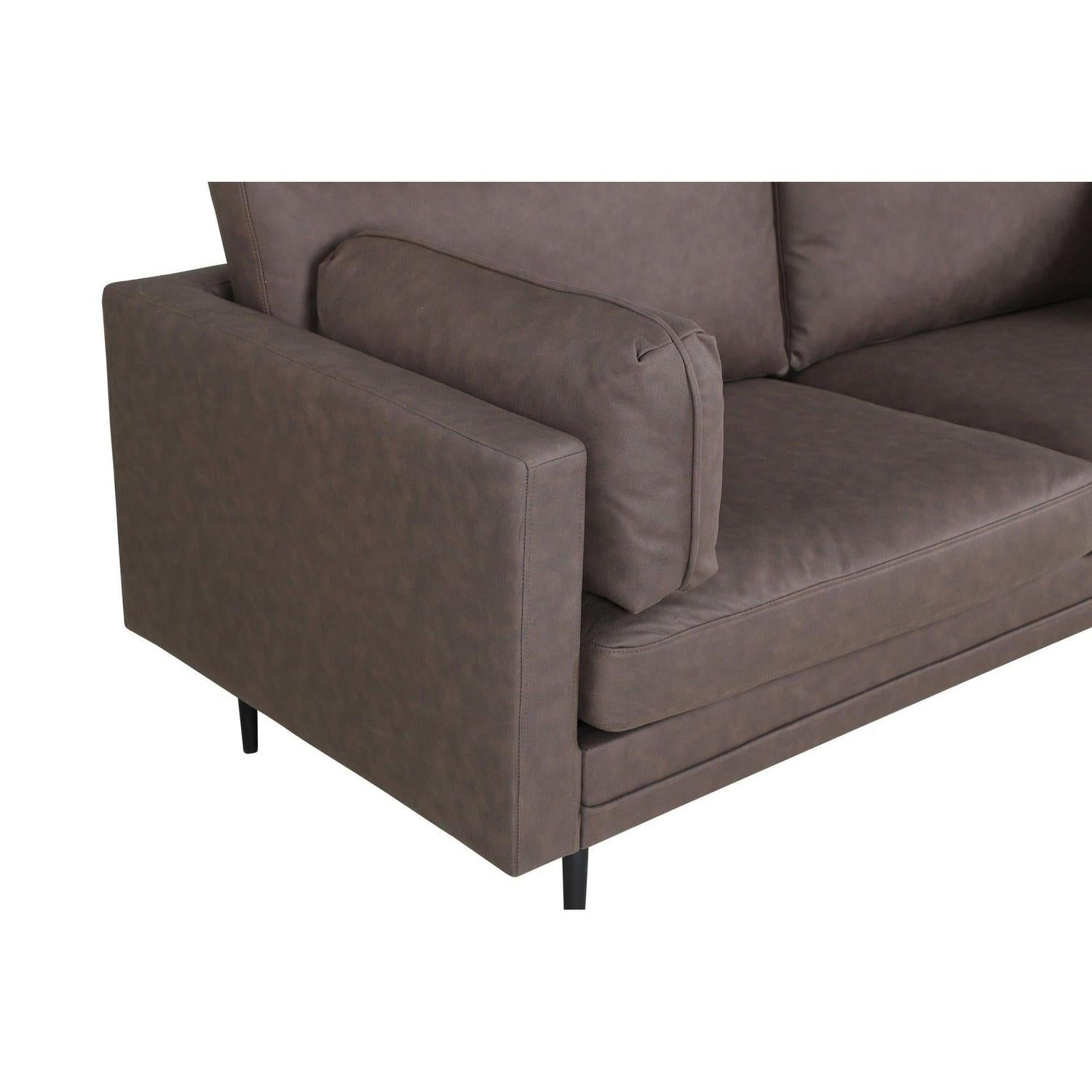 Boom 2-Sitzer Sofa in Mikrofaser - Braun-Venture Home-le canapé