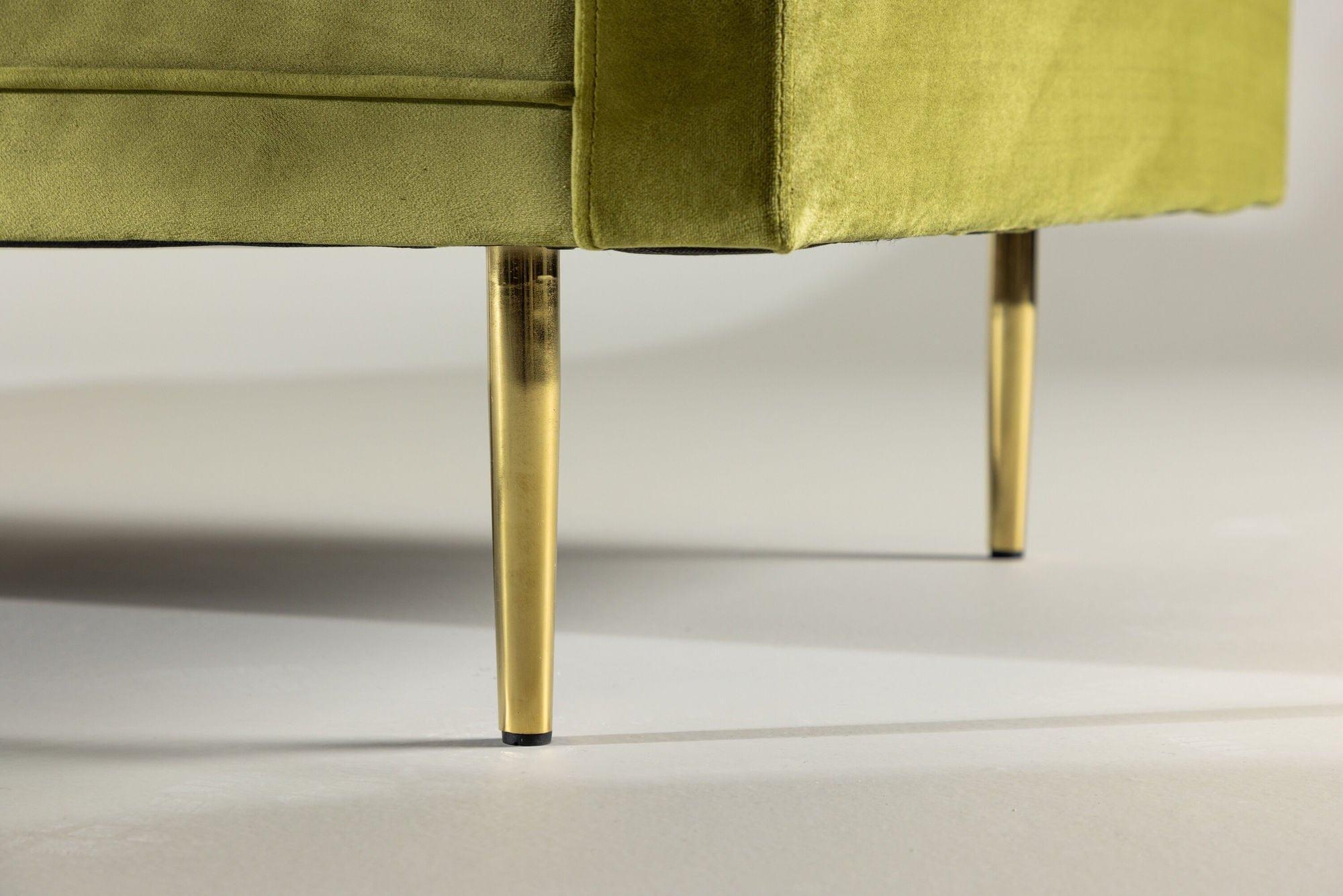 Boom 3-Sitzer Sofa aus Samt - Grün