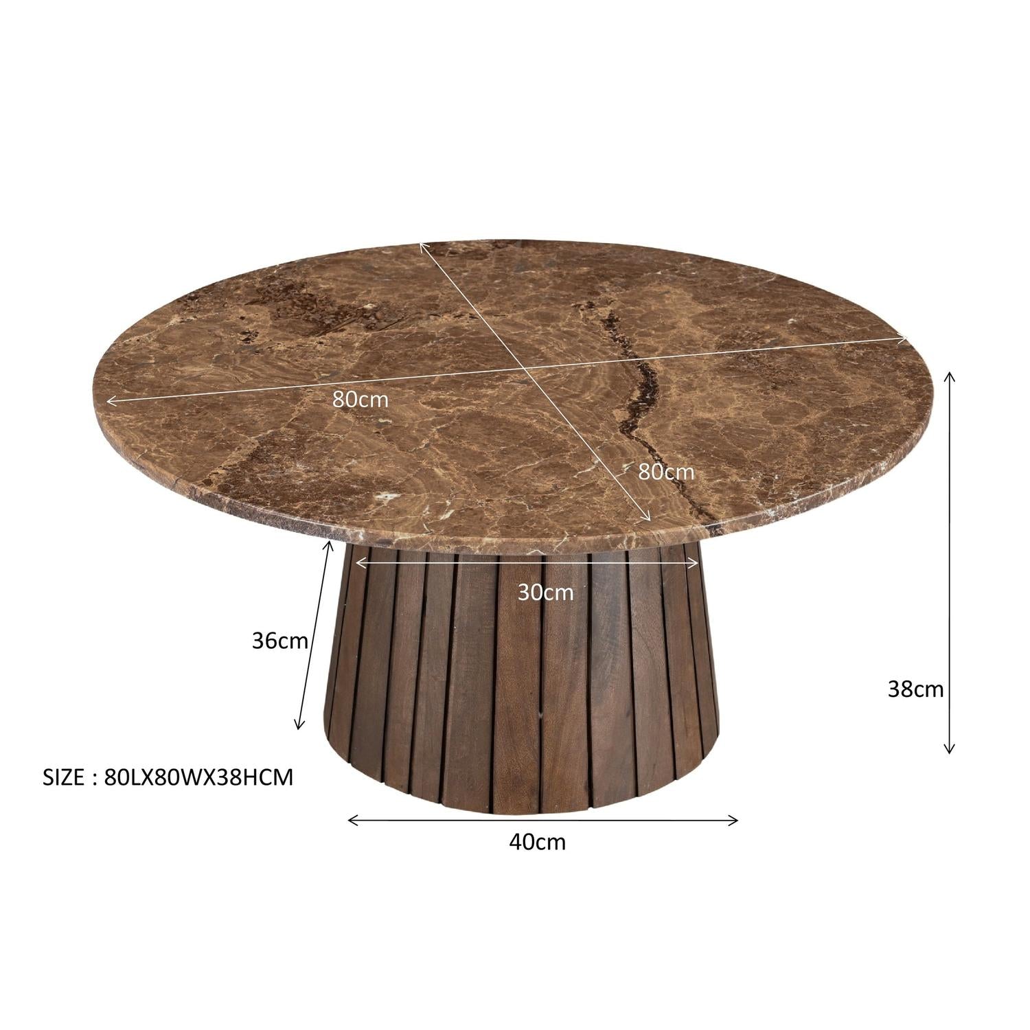 Brix Emperador 80cm-Livingfurn-le canapé