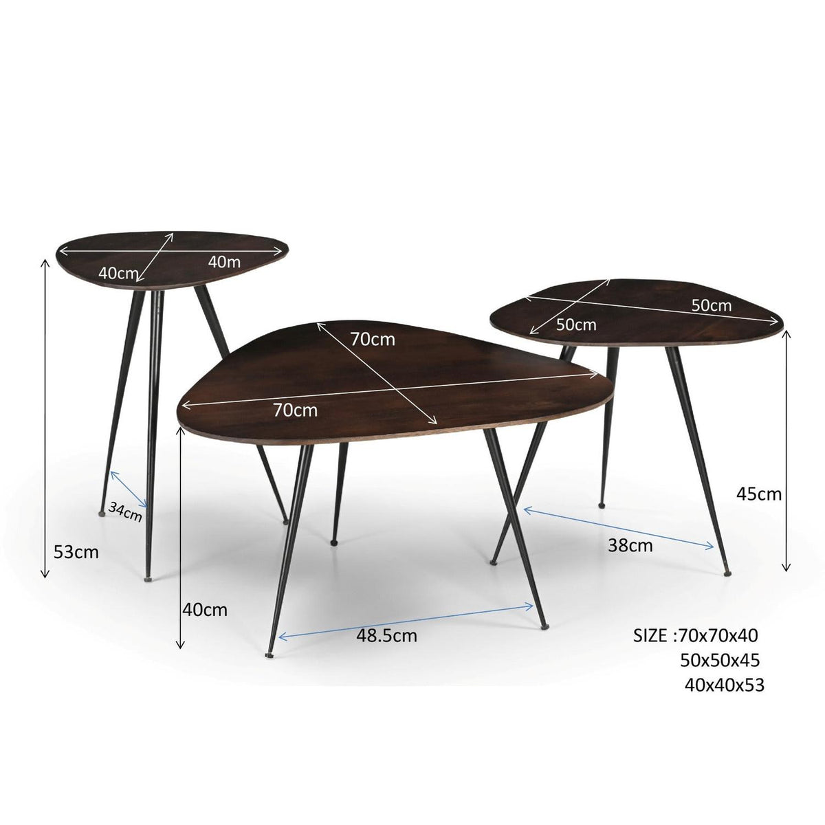Brix Loua Braun, 3er-Set-Brix-le canapé