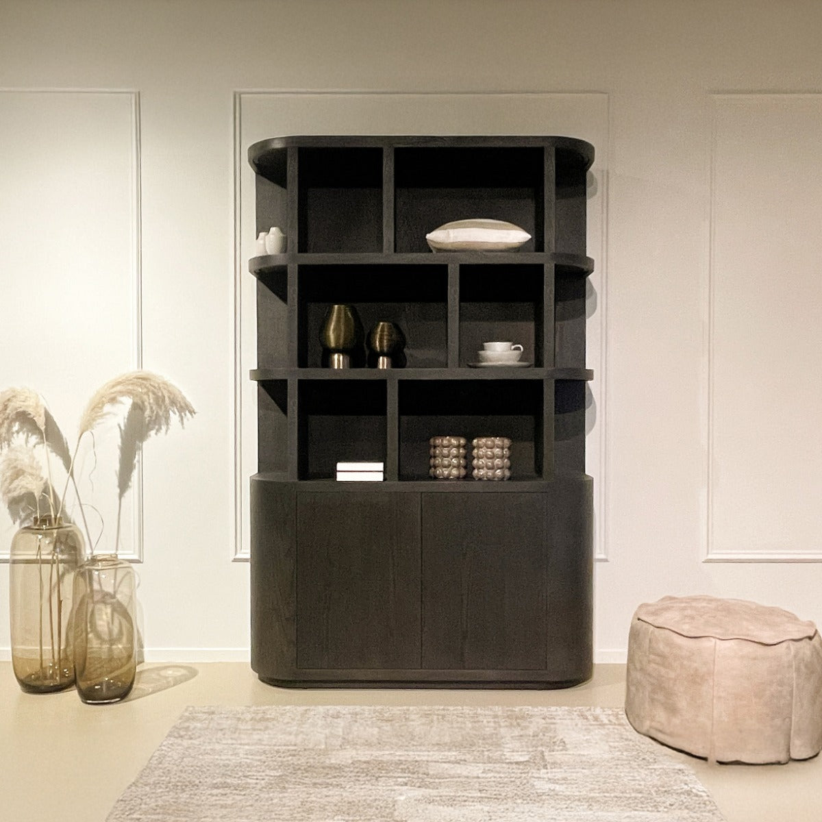 Bücherregal Novero 220cm - Braun-Livingfurn-le canapé