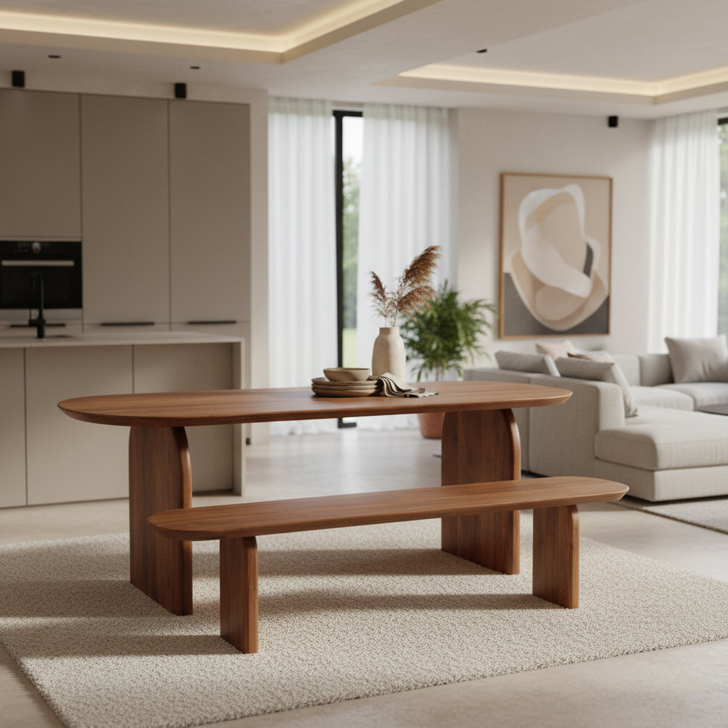 Bullnose Essbank - 180 cm-Raw Materials-le canapé