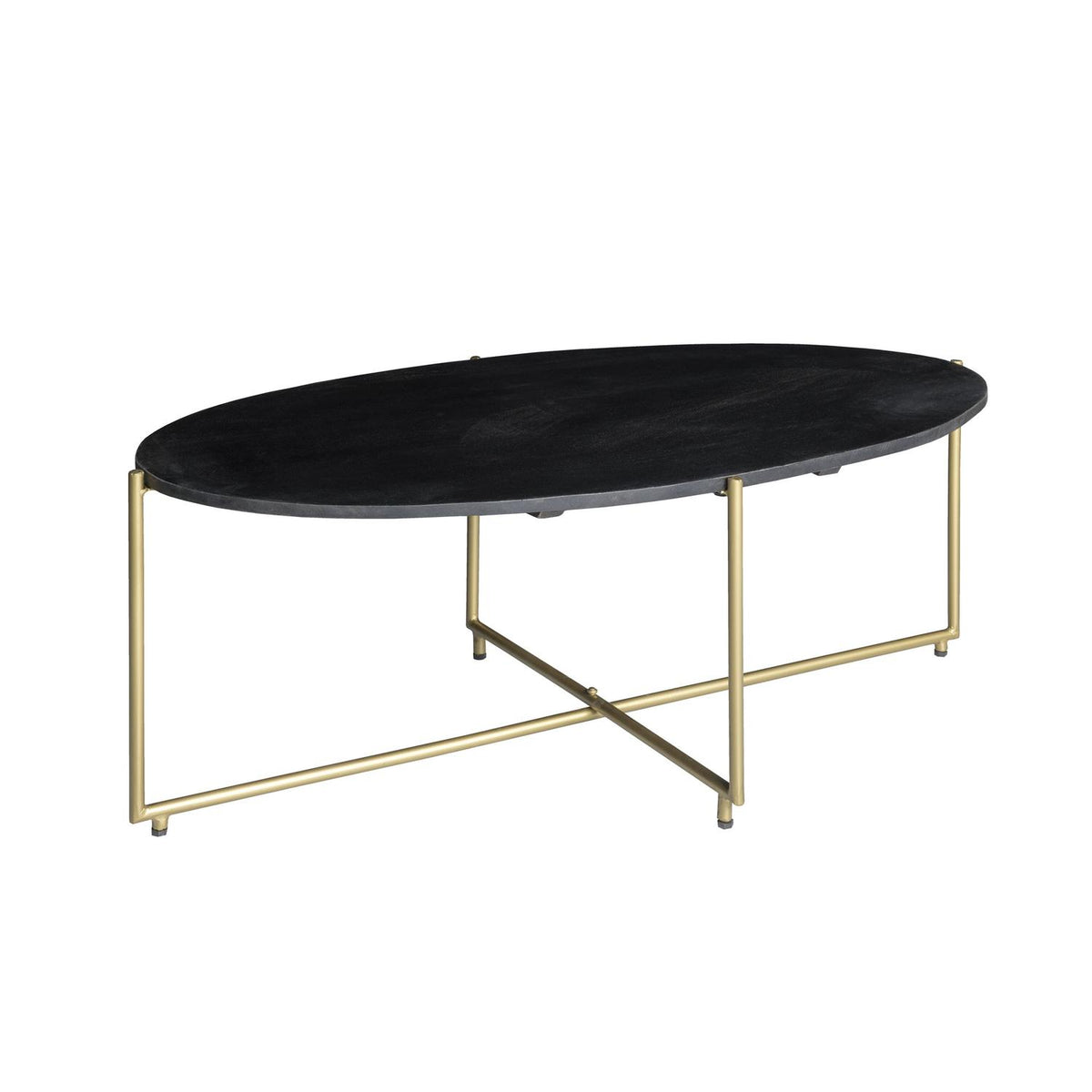 Couchtisch Anthony 110cm aus Massivholz - Schwarz-Couchtische-Livingfurn-le canapé