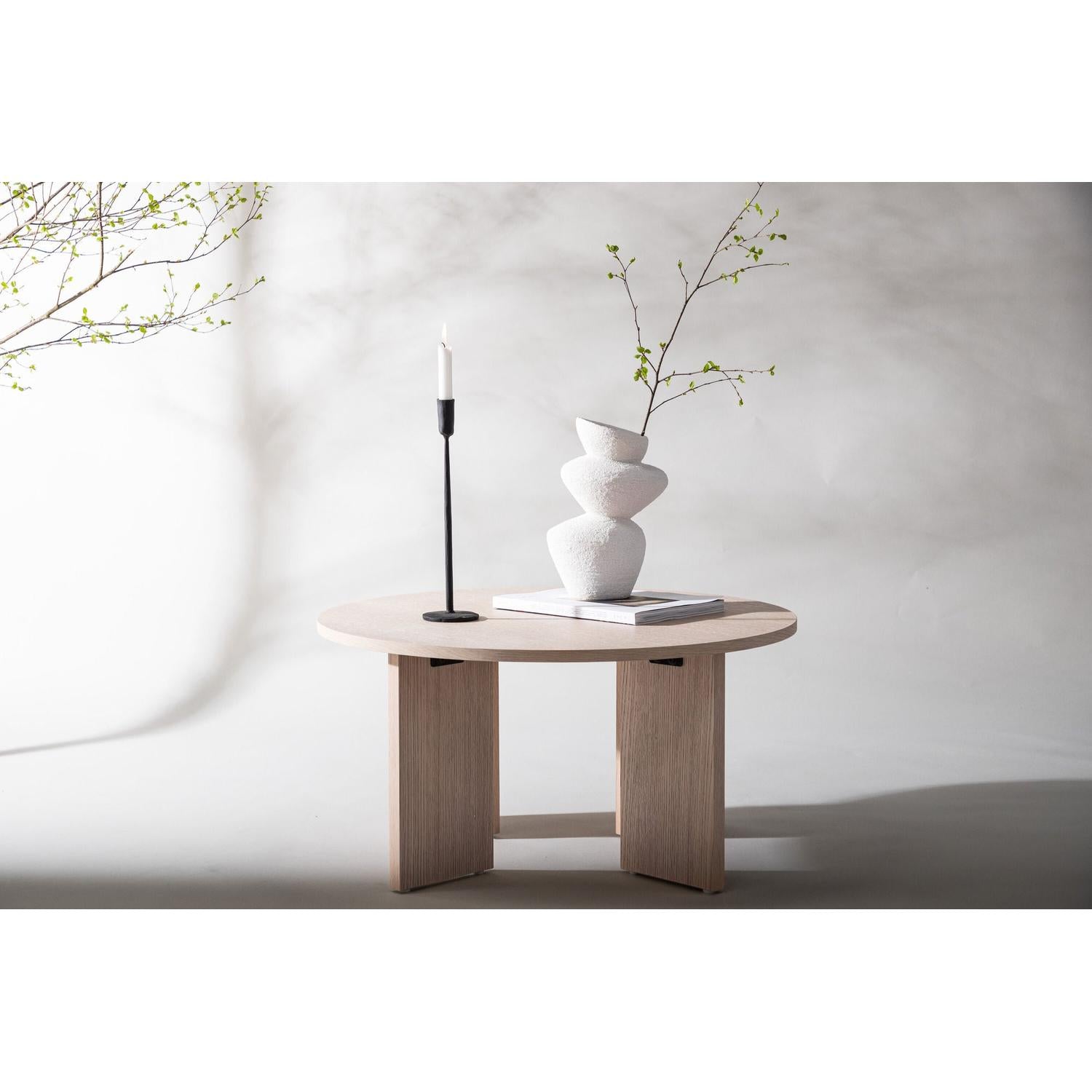 Couchtisch Askerön ⌀80cm - Cremeweiß-Couchtisch-Vind-le canapé