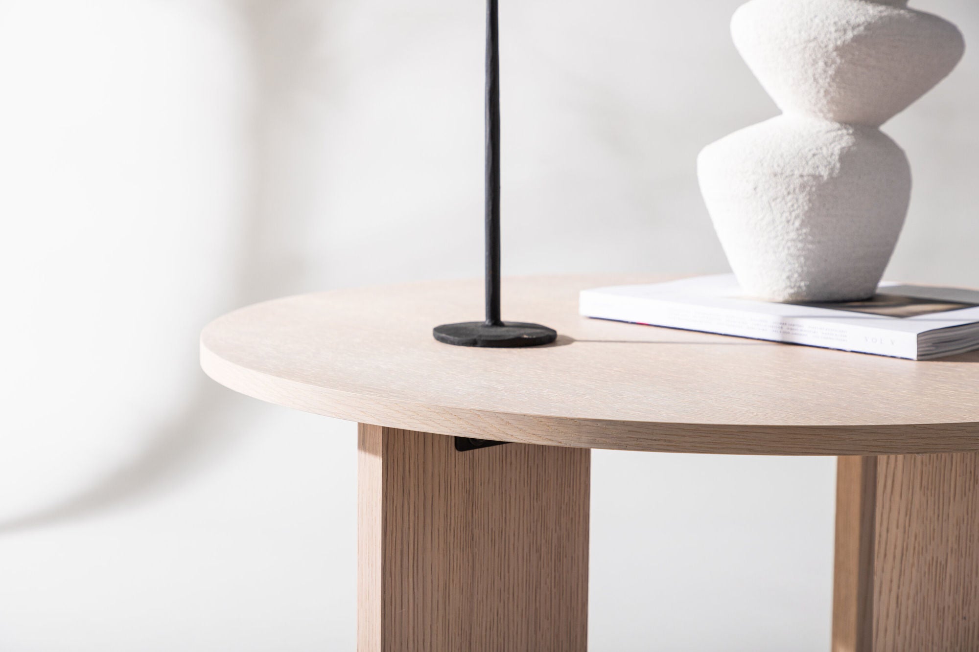 Couchtisch Askerön ⌀80cm - Cremeweiß-Couchtisch-Vind-le canapé