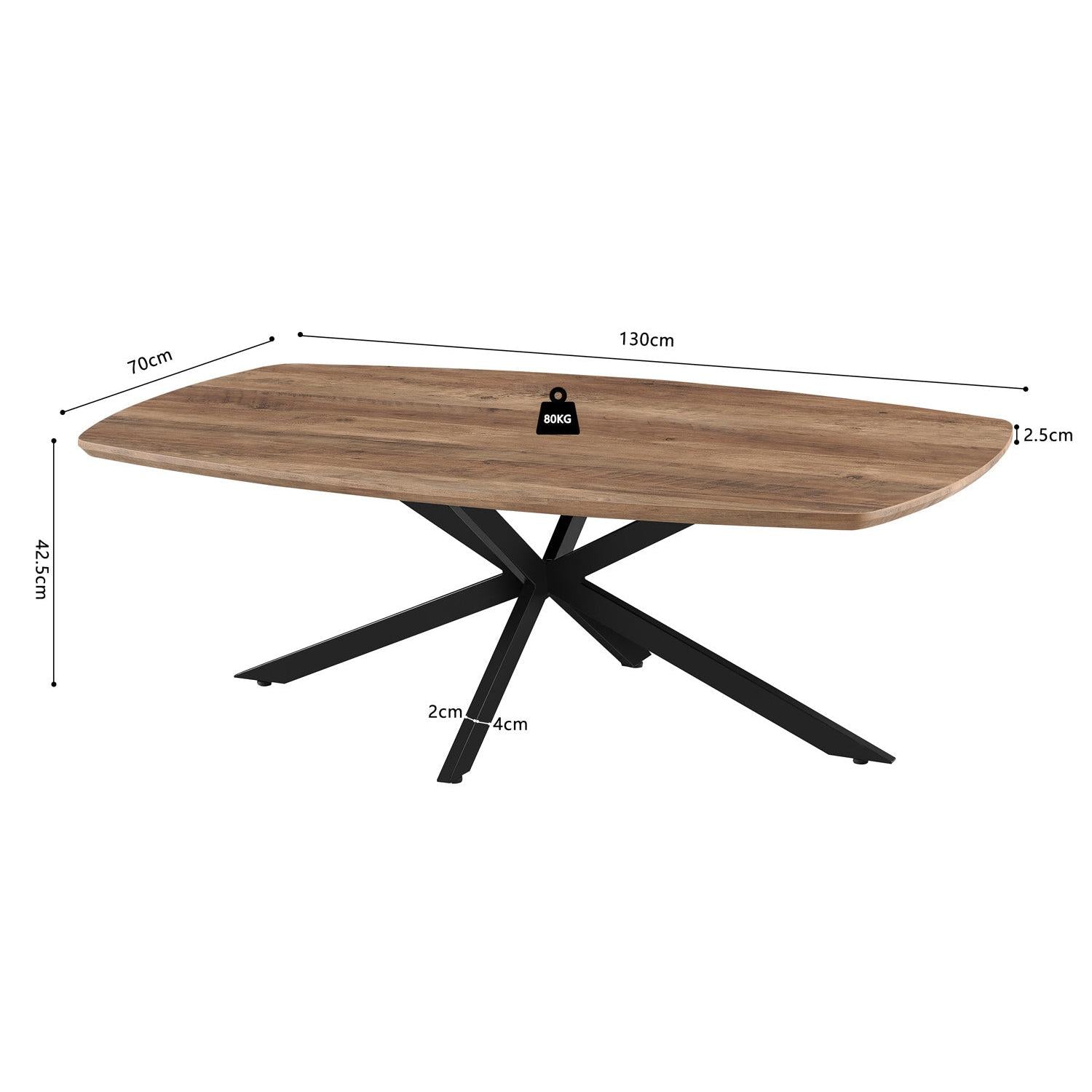 Couchtisch Aziz 130cm - Braun-Couchtisch-Rousseau-le canapé