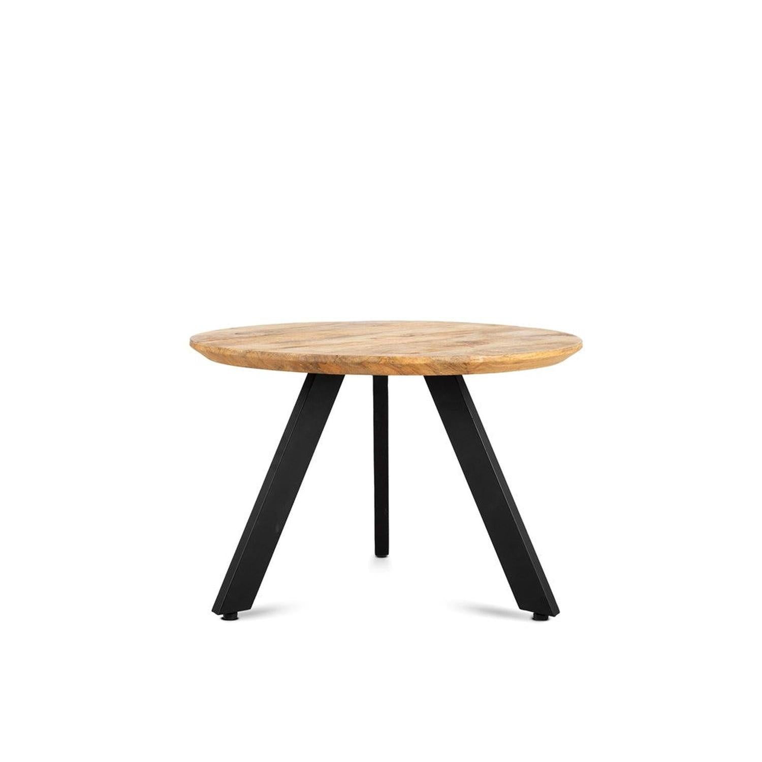 Couchtisch Berlin aus Mangoholz Ø80cm - Hellbraun-Couchtische-Benoa-le canapé