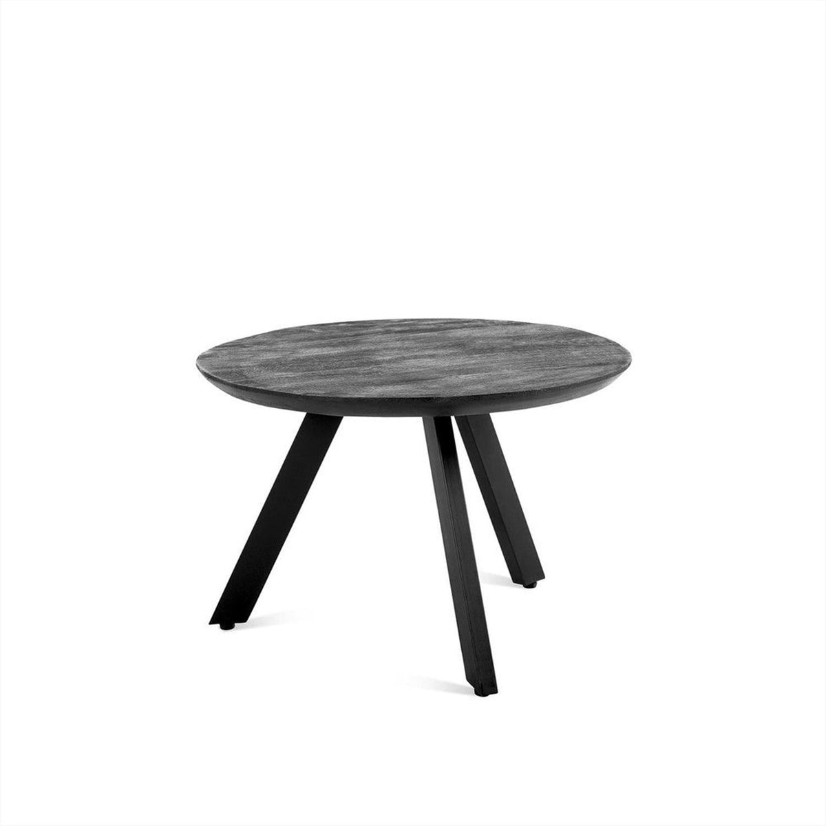 Couchtisch Berlin Ø80cm aus Massivholz - Schwarz-Couchtische-Benoa-le canapé