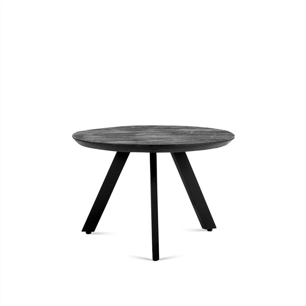 Couchtisch Berlin Ø80cm aus Massivholz - Schwarz-Couchtische-Benoa-le canapé