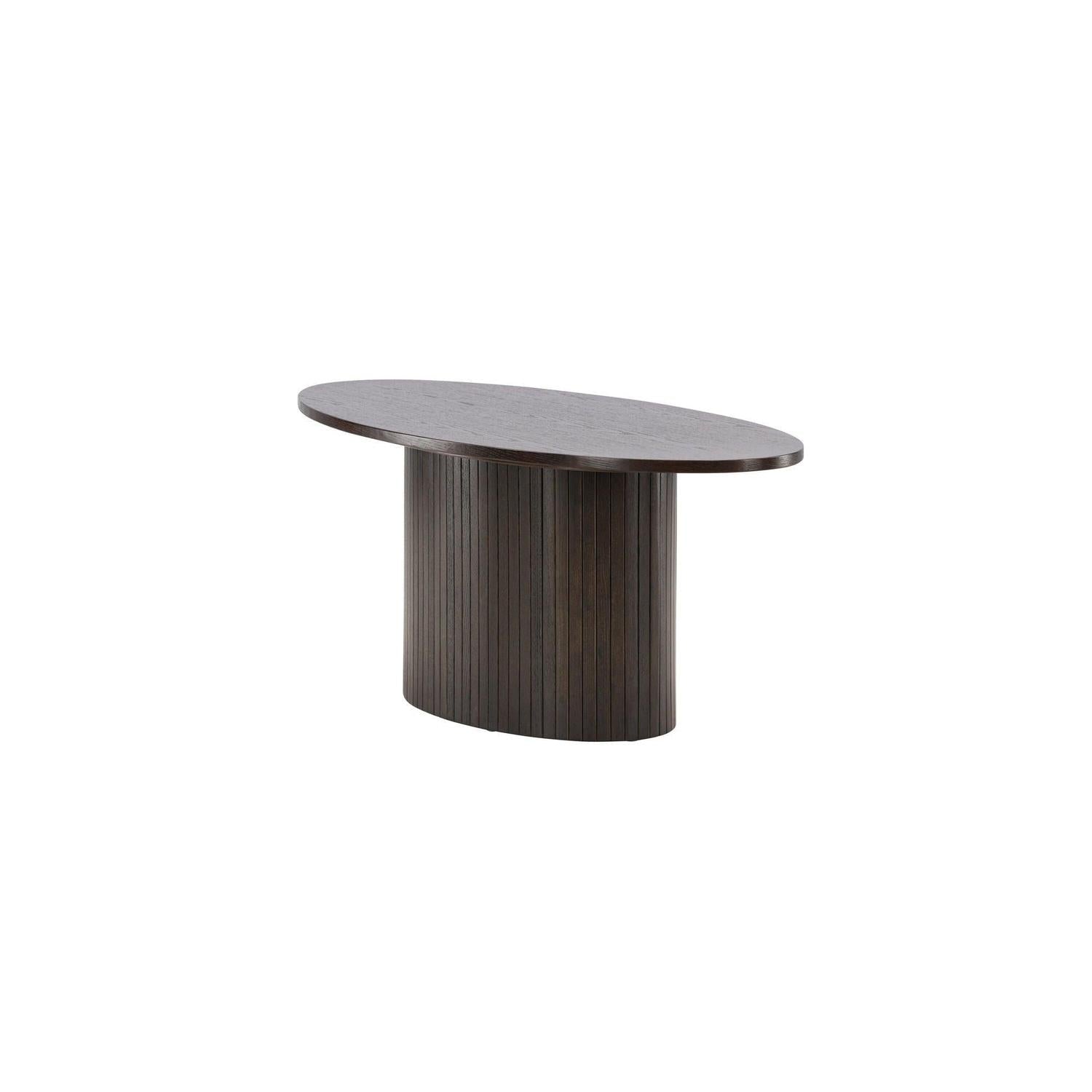 Couchtisch Bianca Oval - Mokka-Couchtisch-Venture Home-le canapé