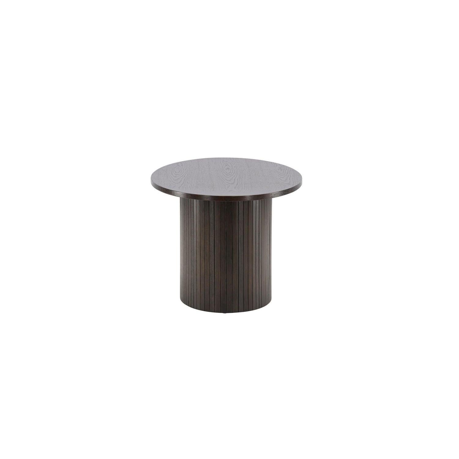 Couchtisch Bianca Oval - Mokka-Couchtisch-Venture Home-le canapé