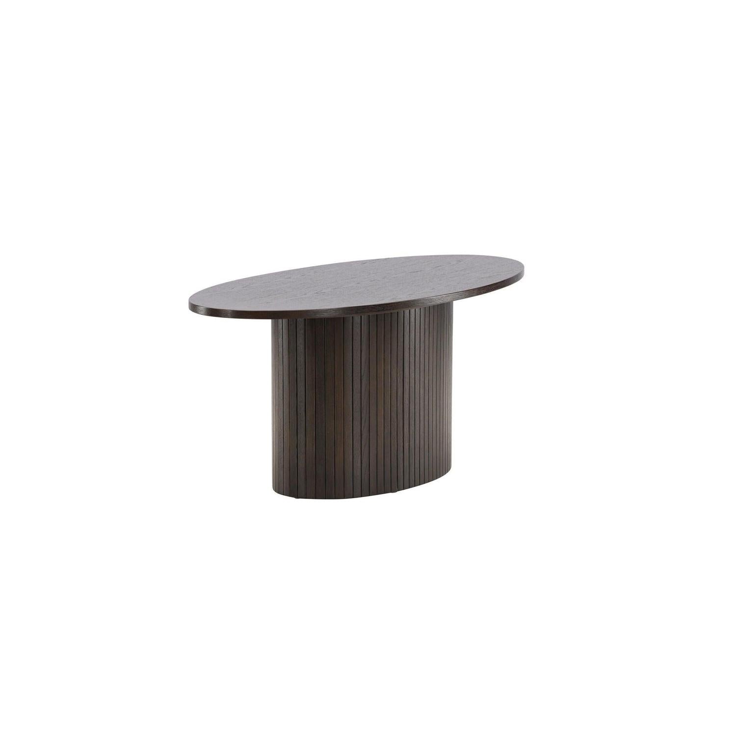 Couchtisch Bianca Oval - Mokka-Couchtisch-Venture Home-le canapé
