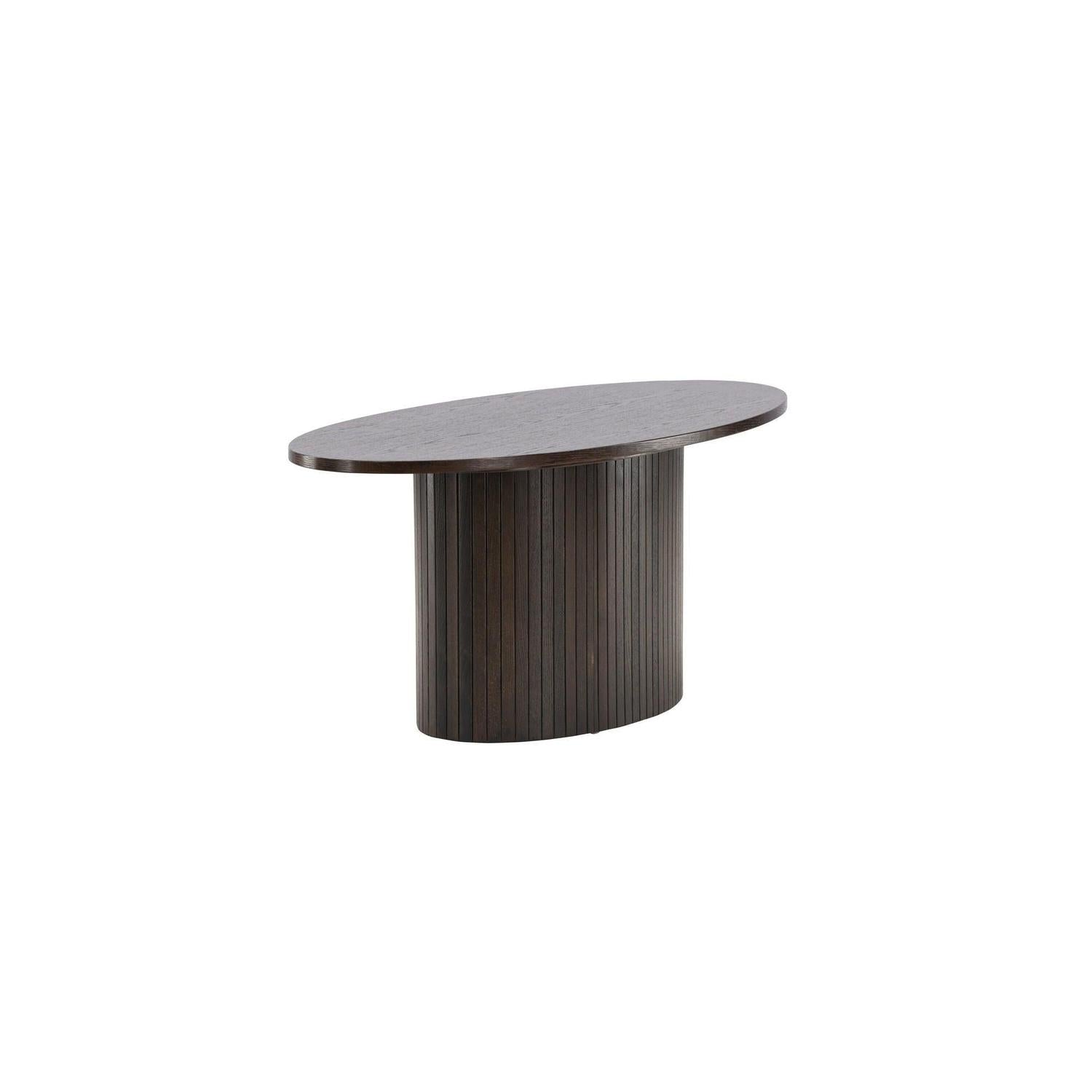 Couchtisch Bianca Oval - Mokka-Couchtisch-Venture Home-le canapé