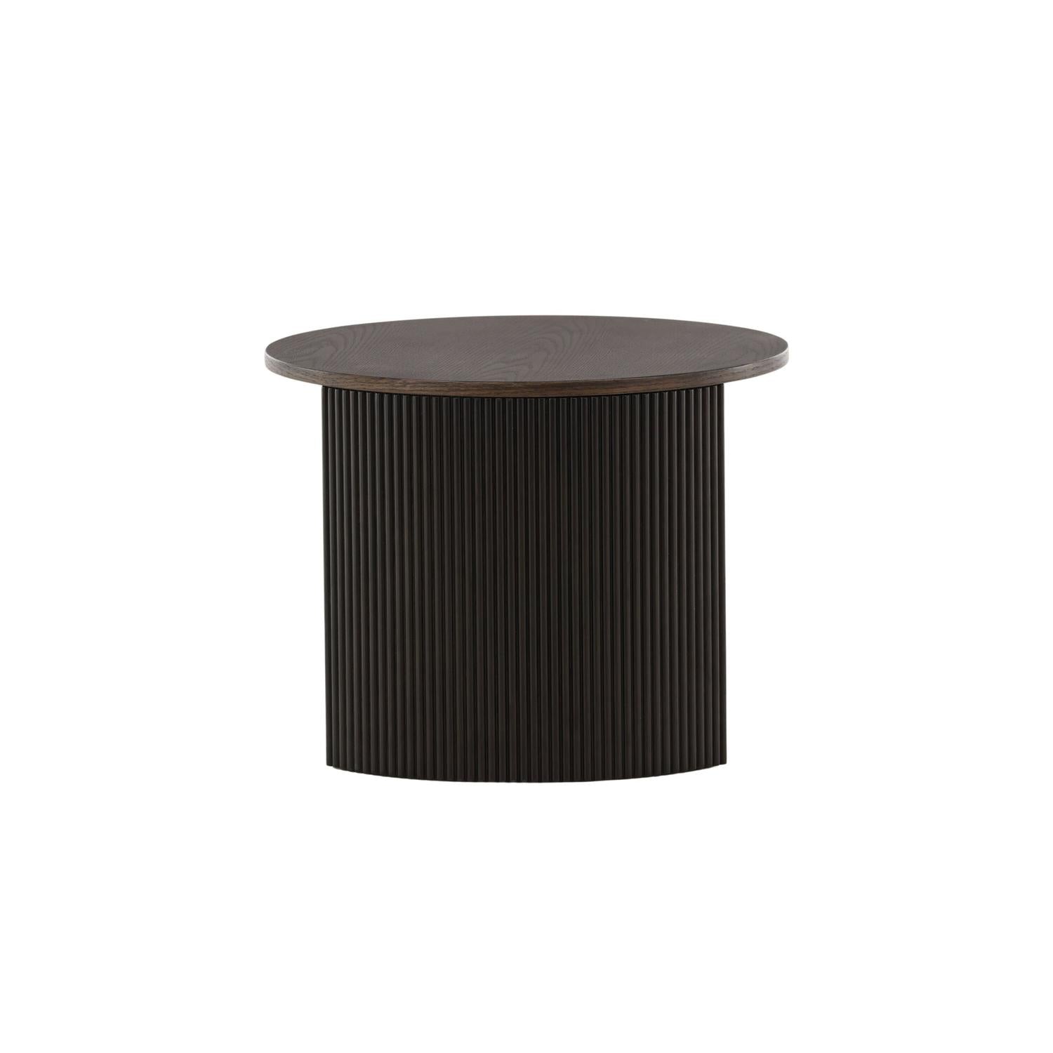 Couchtisch Bristol Ø60cm - Dunkelbraun-Couchtisch-Venture Home-le canapé