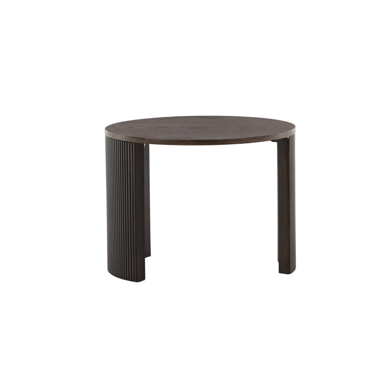 Couchtisch Bristol Ø60cm - Dunkelbraun-Couchtisch-Venture Home-le canapé