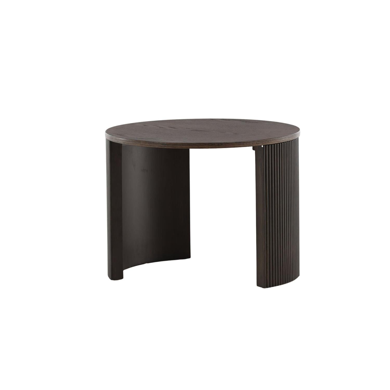 Couchtisch Bristol Ø60cm - Dunkelbraun-Couchtisch-Venture Home-le canapé