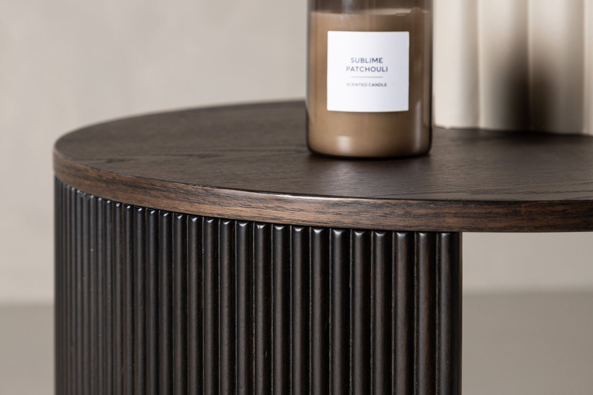 Couchtisch Bristol Ø60cm - Dunkelbraun-Couchtisch-Venture Home-le canapé