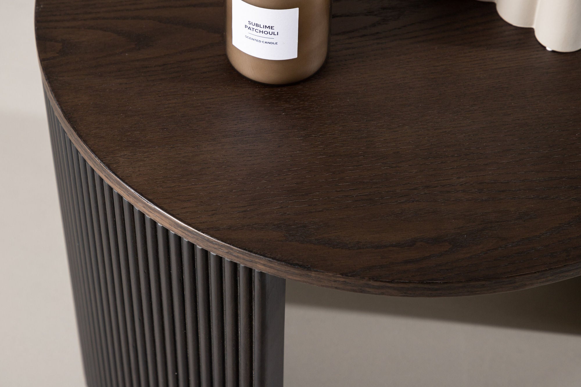 Couchtisch Bristol Ø60cm - Dunkelbraun-Couchtisch-Venture Home-le canapé