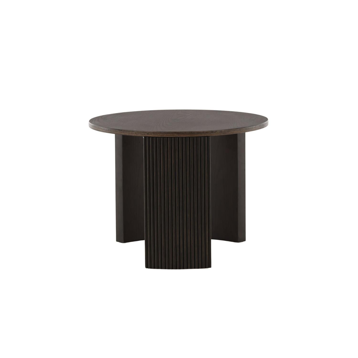 Couchtisch Bristol Ø60cm - Dunkelbraun-Couchtisch-Venture Home-le canapé