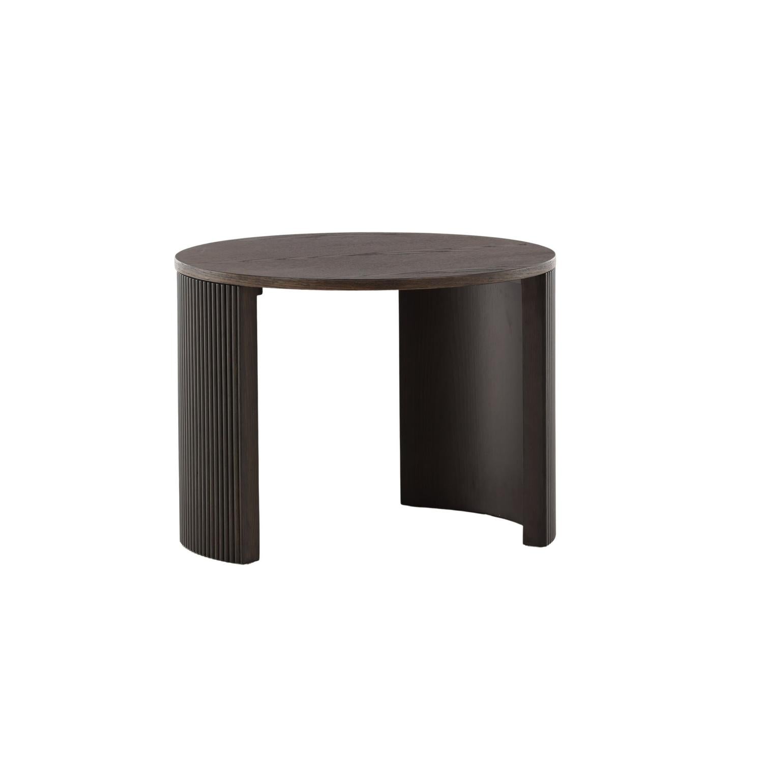 Couchtisch Bristol Ø60cm - Dunkelbraun-Couchtisch-Venture Home-le canapé