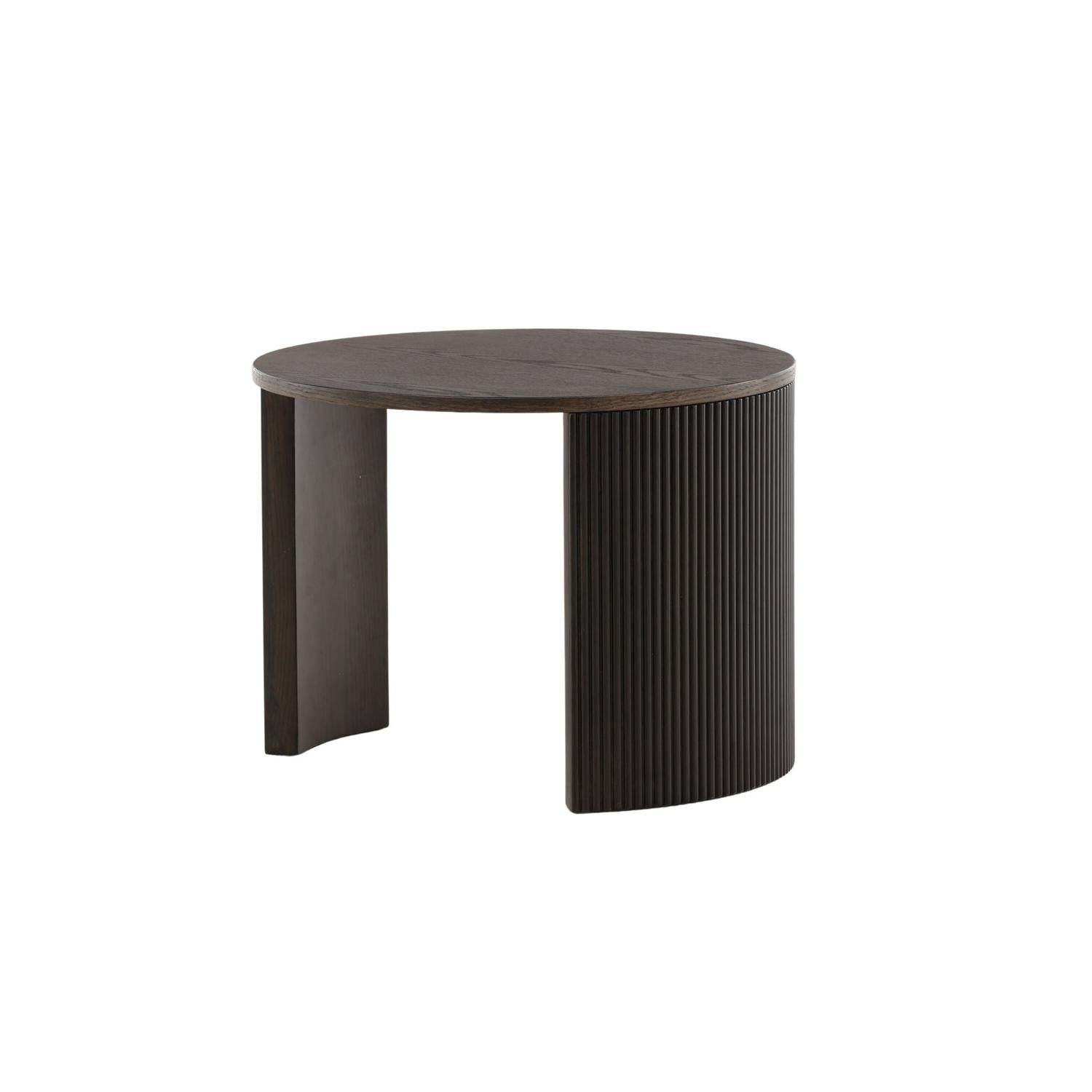 Couchtisch Bristol Ø60cm - Dunkelbraun-Couchtisch-Venture Home-le canapé