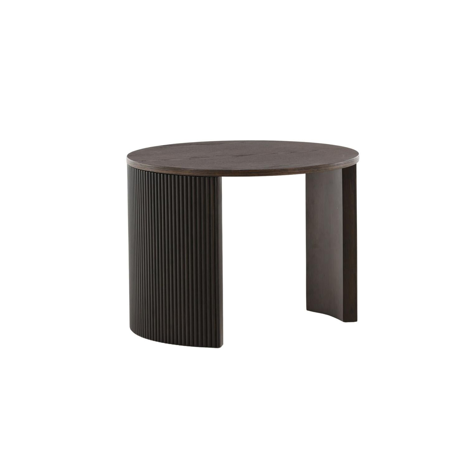 Couchtisch Bristol Ø60cm - Dunkelbraun-Couchtisch-Venture Home-le canapé