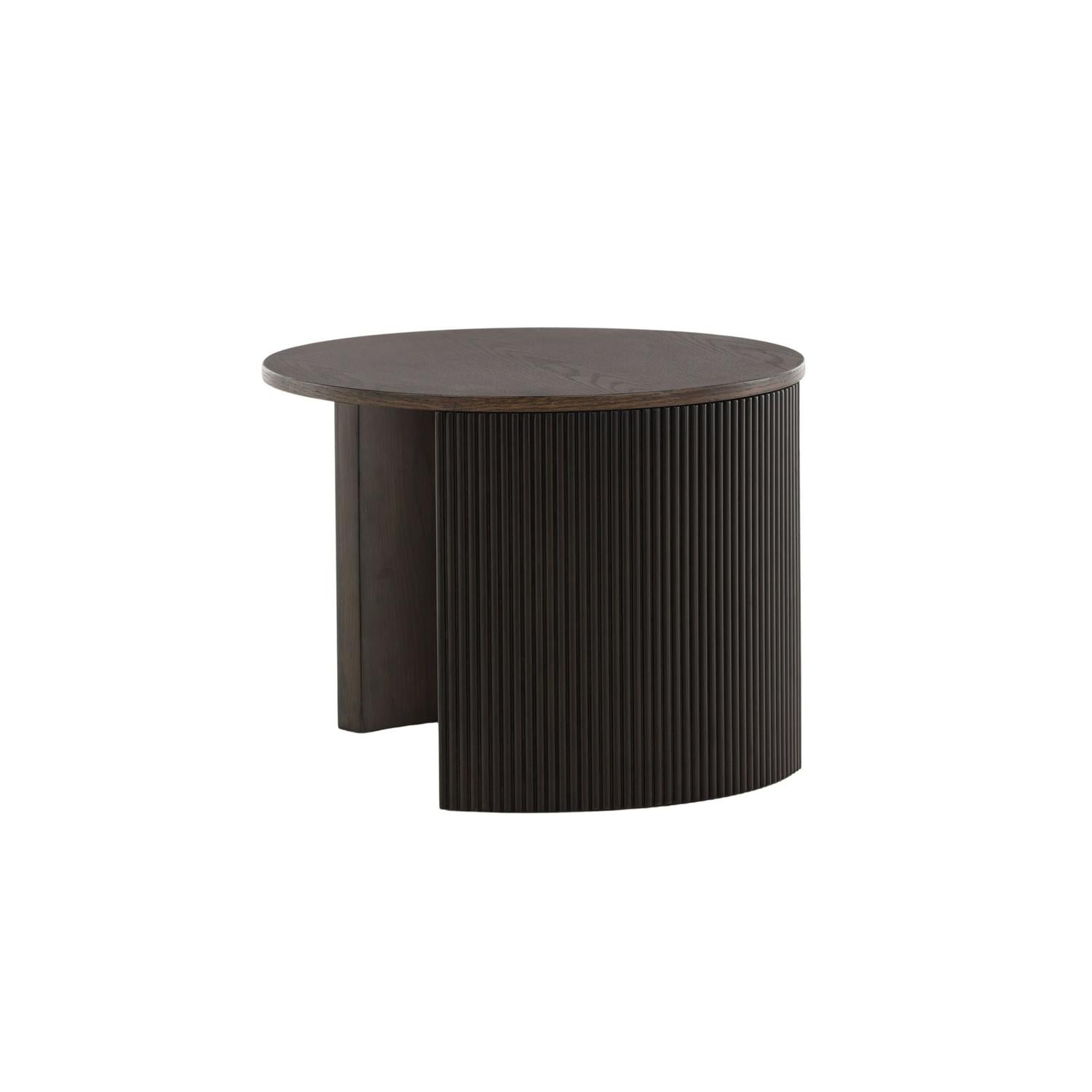Couchtisch Bristol Ø60cm - Dunkelbraun-Couchtische-Venture Home-le canapé