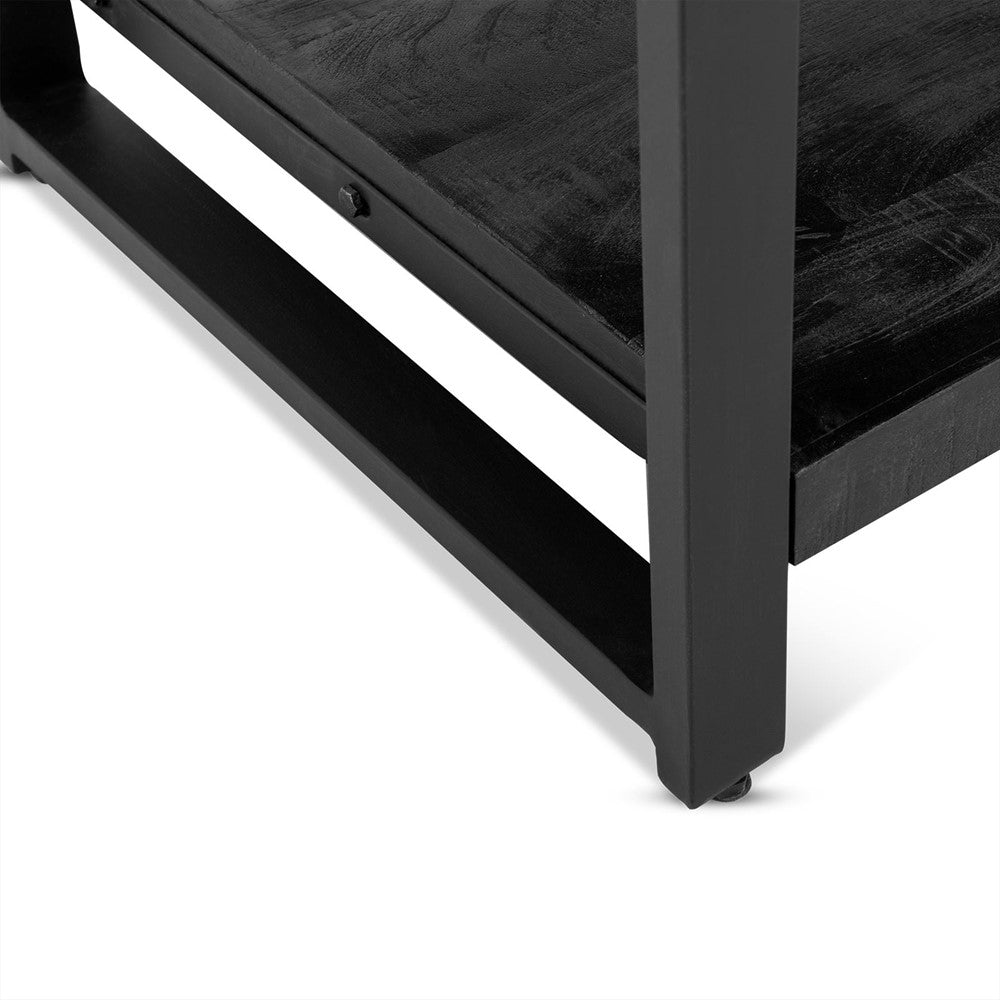 Couchtisch Britt aus Mangoholz 110cm - Schwarz-Couchtische-Benoa-le canapé