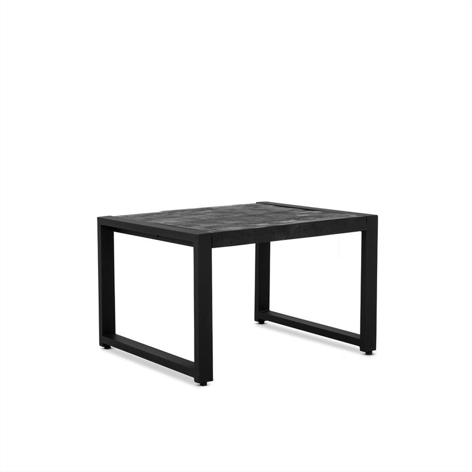 Couchtisch Britt aus Mangoholz 80cm - Schwarz-Couchtische-Benoa-le canapé