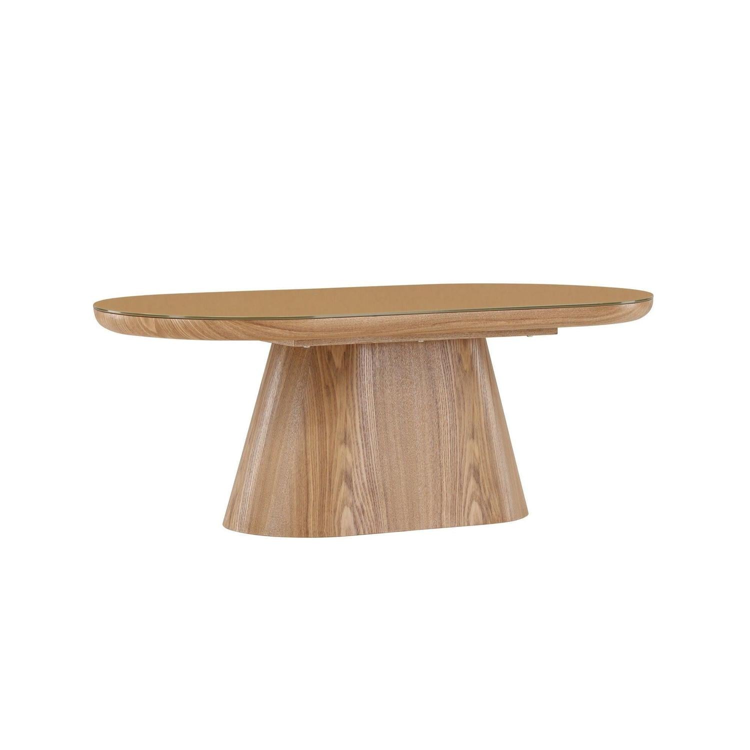 Couchtisch Castor Oval 120cm - Braun-Couchtische-Venture Home-le canapé