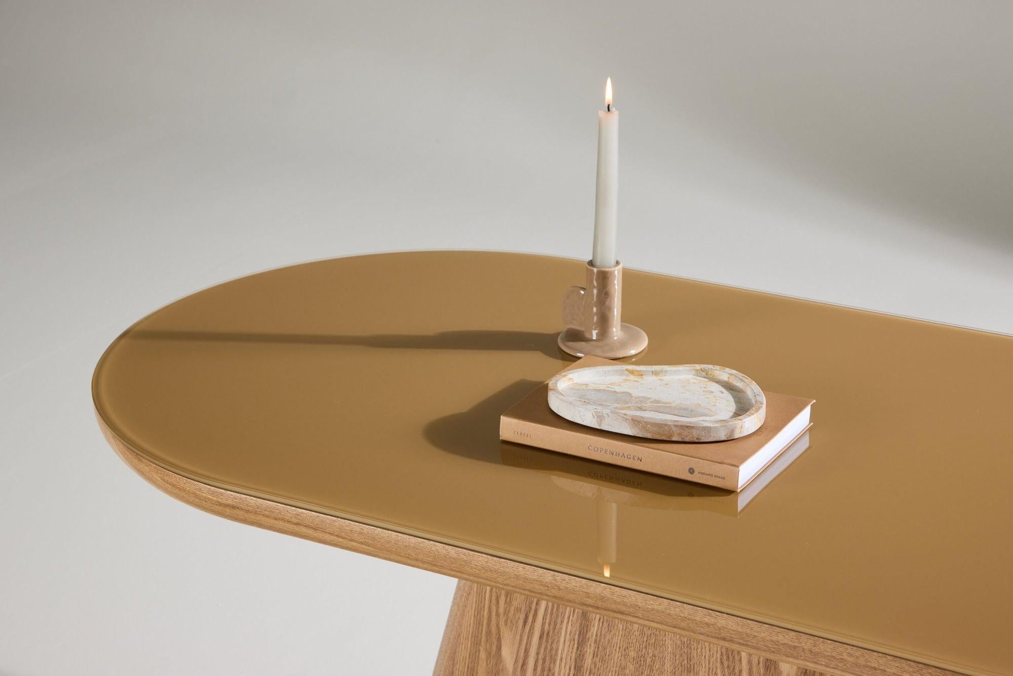 Couchtisch Castor Oval 120cm - Braun-Couchtische-Venture Home-le canapé