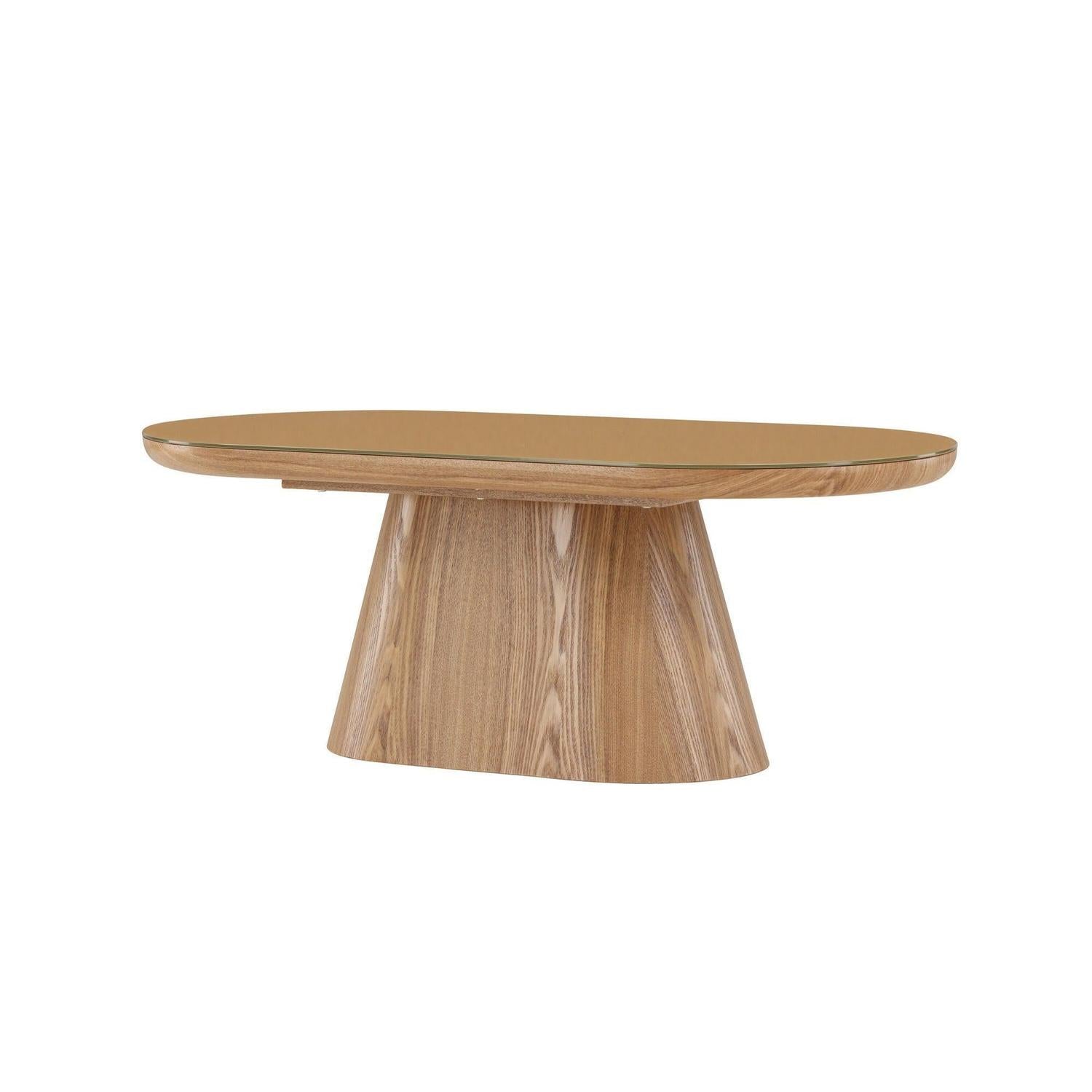 Couchtisch Castor Oval 120cm - Braun-Couchtische-Venture Home-le canapé