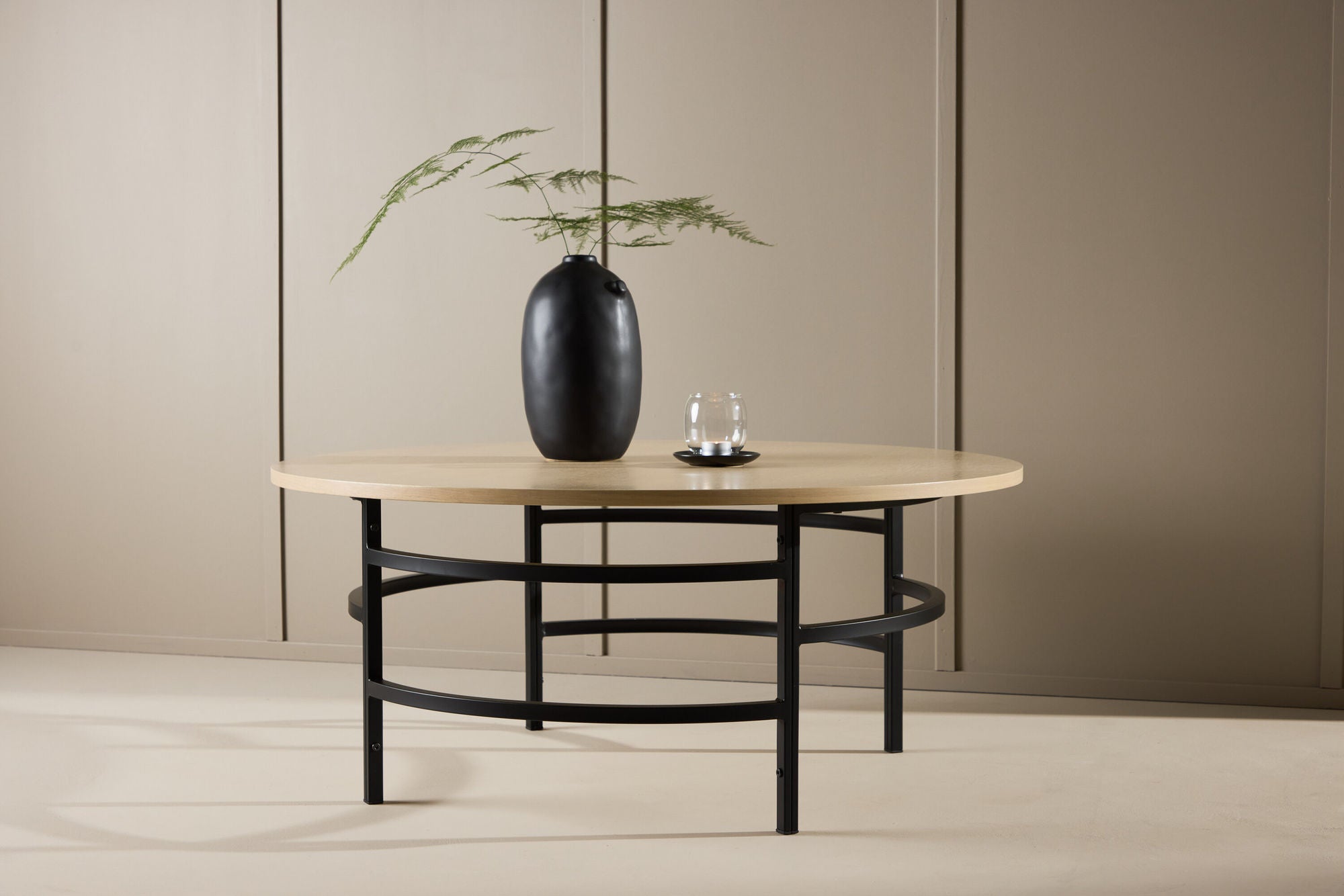 Couchtisch Copenhagen Ø100cm - Cremeweiß-Couchtische-Venture Home-le canapé