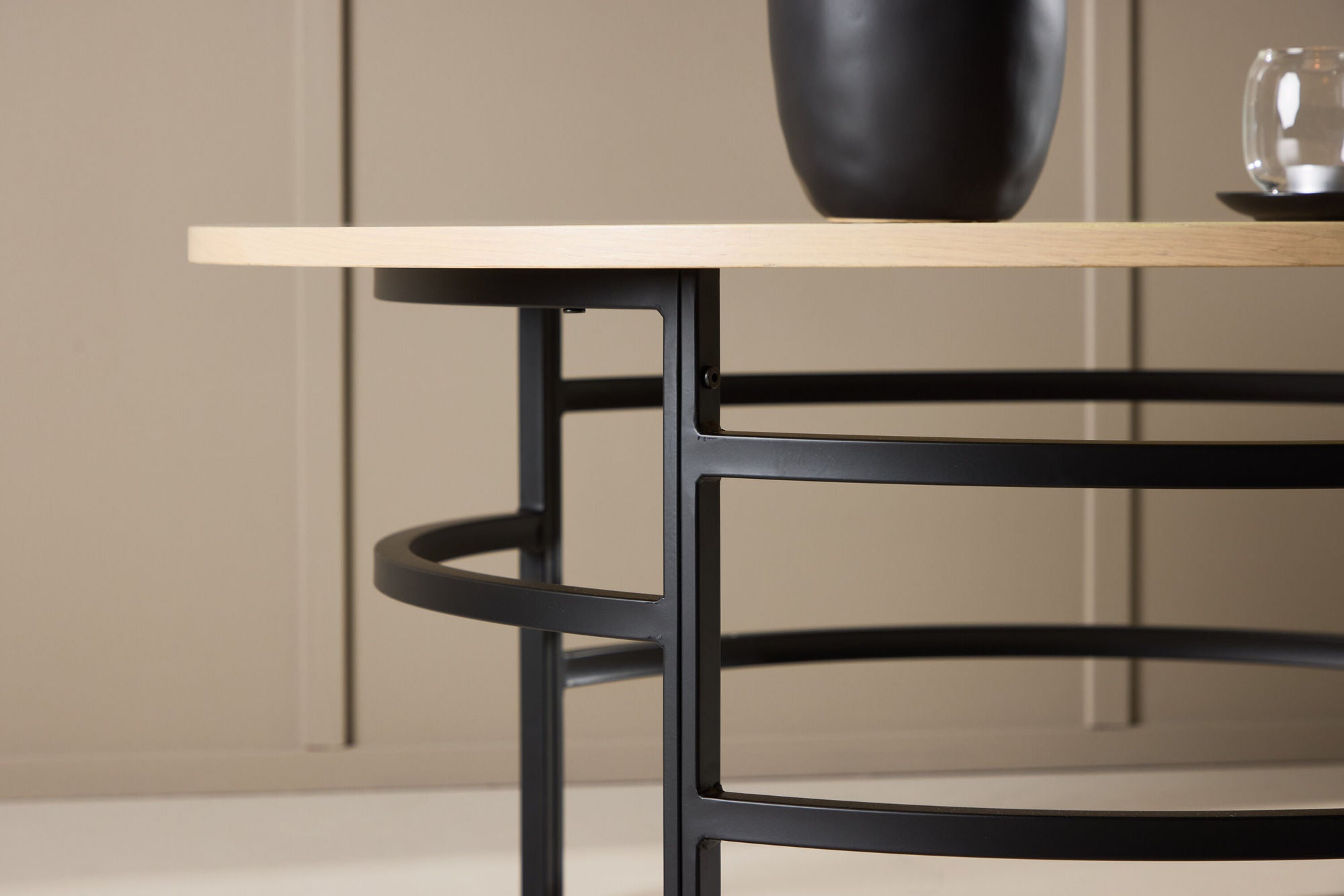 Couchtisch Copenhagen Ø100cm - Cremeweiß-Couchtische-Venture Home-le canapé