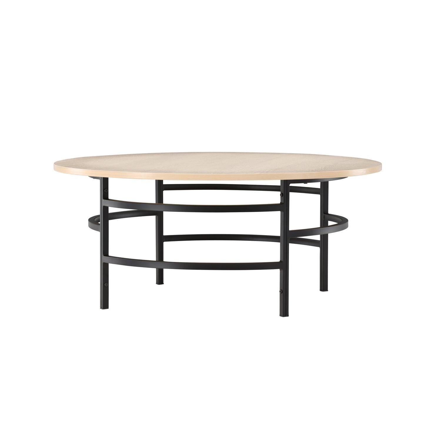 Couchtisch Copenhagen Ø100cm - Cremeweiß/Schwarz-Couchtisch-Venture Home-le canapé