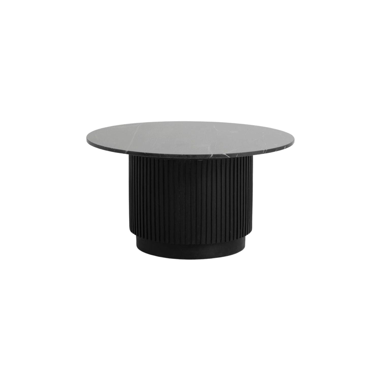 Couchtisch ERIE Ø75cm aus Marmor - Schwarz-Couchtische-Nordal A/S-le canapé