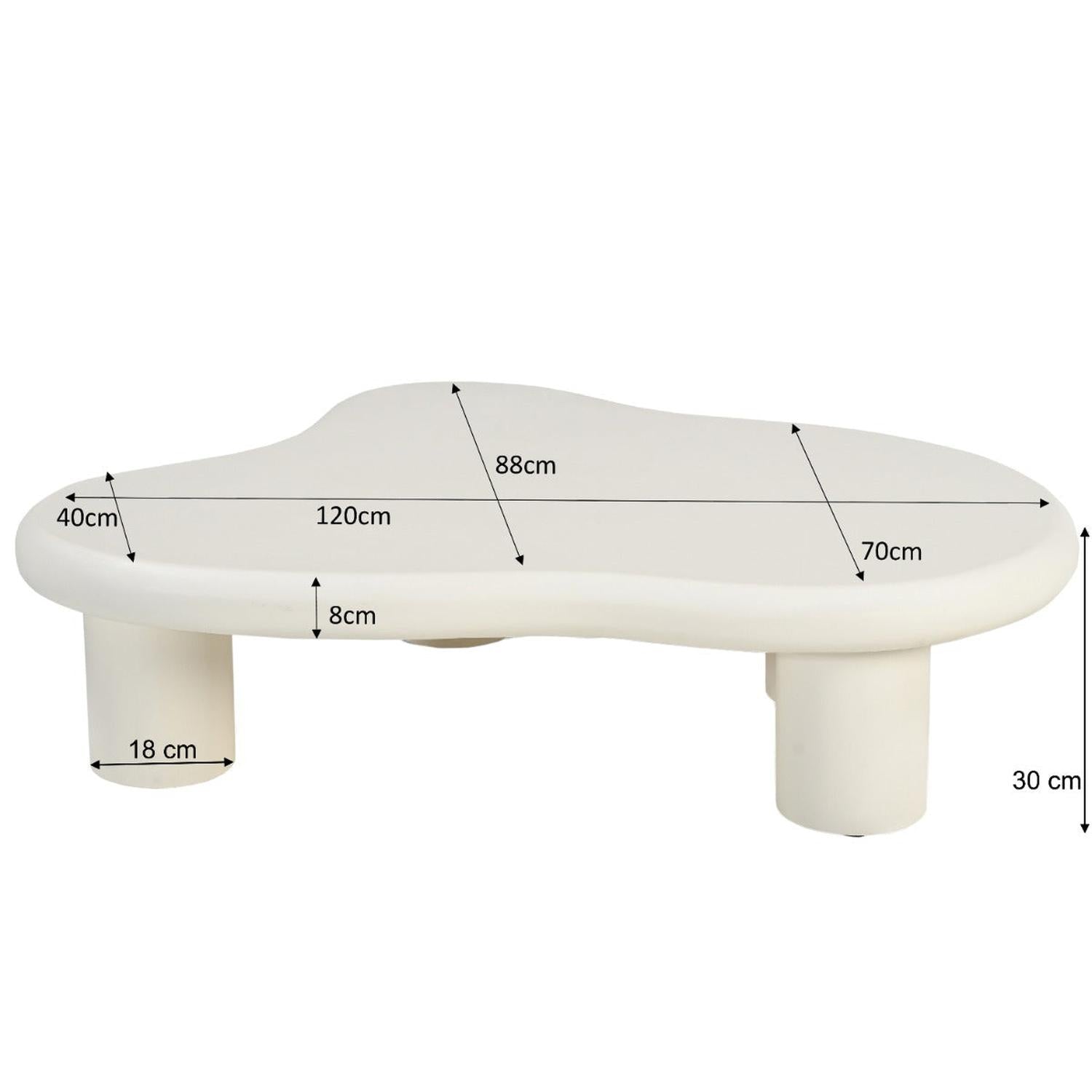 Couchtisch Feline Sandy - Beige-Couchtische-Livingfurn-le canapé
