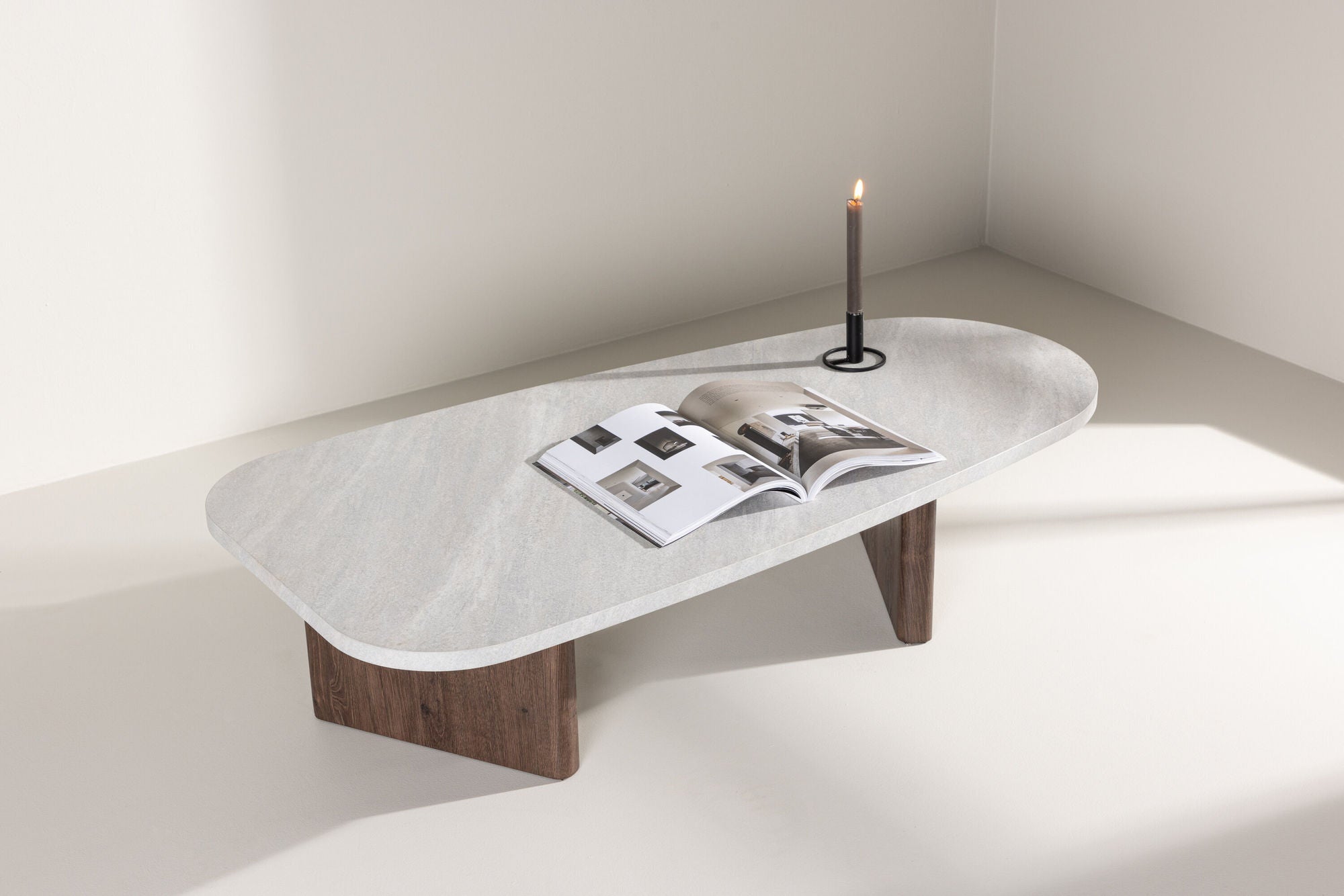 Couchtisch Grönvik - Grau/Mokka-Venture Home-le canapé