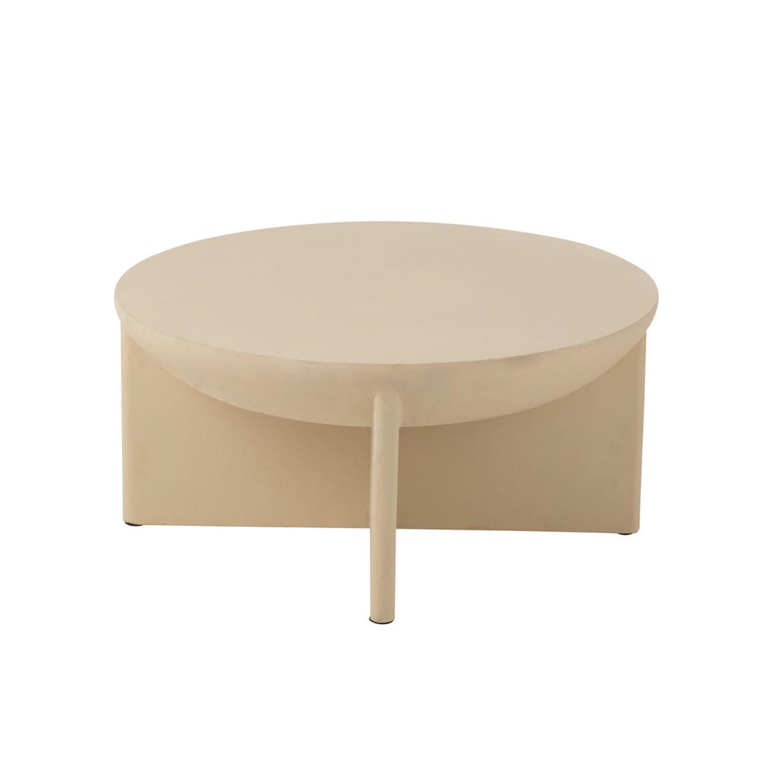 Couchtisch Halfy aus Mangoholz - Beige-Couchtisch-J-Line-le canapé