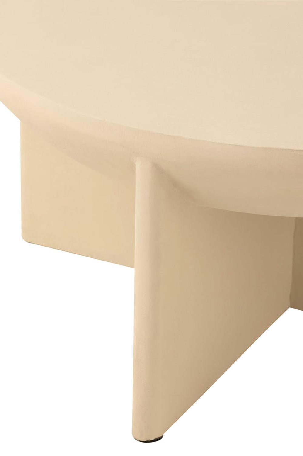 Couchtisch Halfy aus Mangoholz - Beige-Couchtisch-J-Line-le canapé