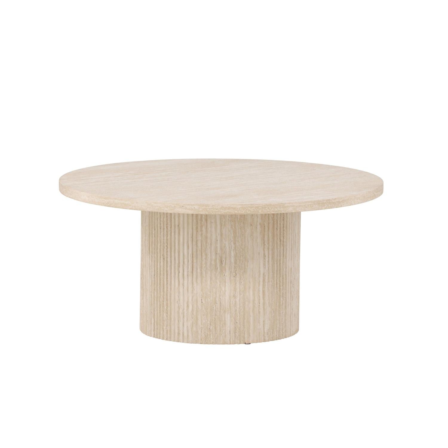 Couchtisch Härön Ø80cm - Beige-Couchtisch-Venture Home-le canapé