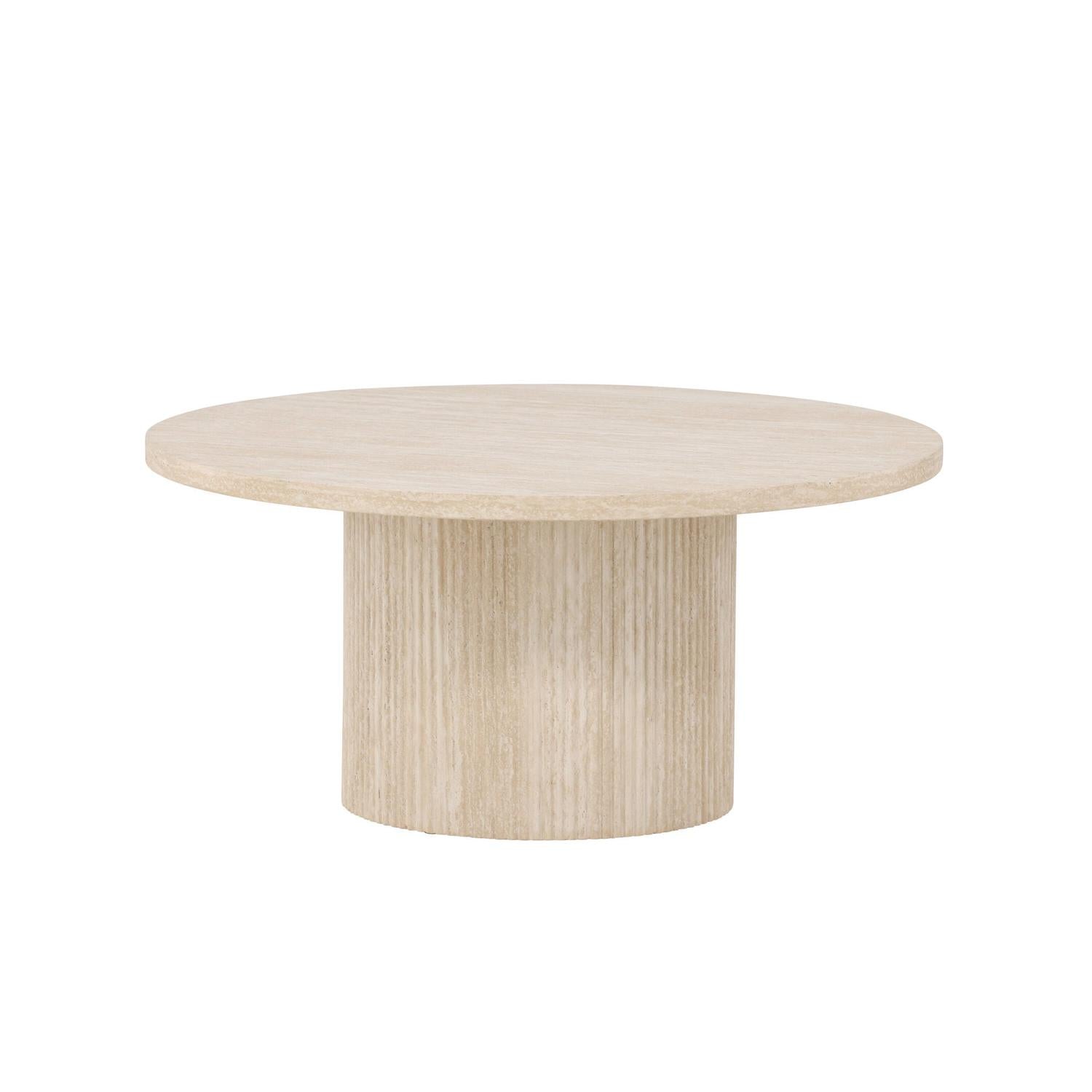 Couchtisch Härön Ø80cm - Beige-Couchtisch-Venture Home-le canapé