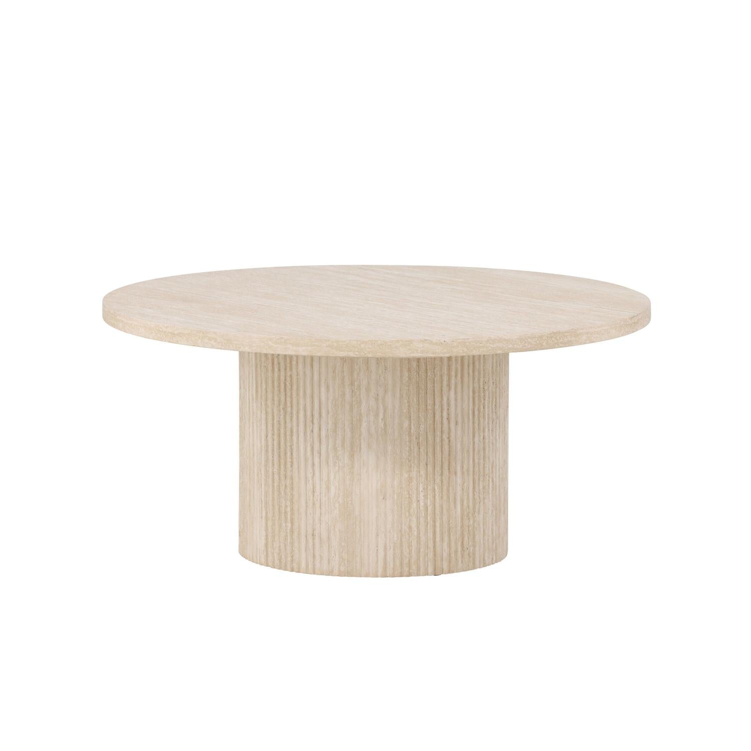 Couchtisch Härön Ø80cm - Beige-Couchtisch-Venture Home-le canapé