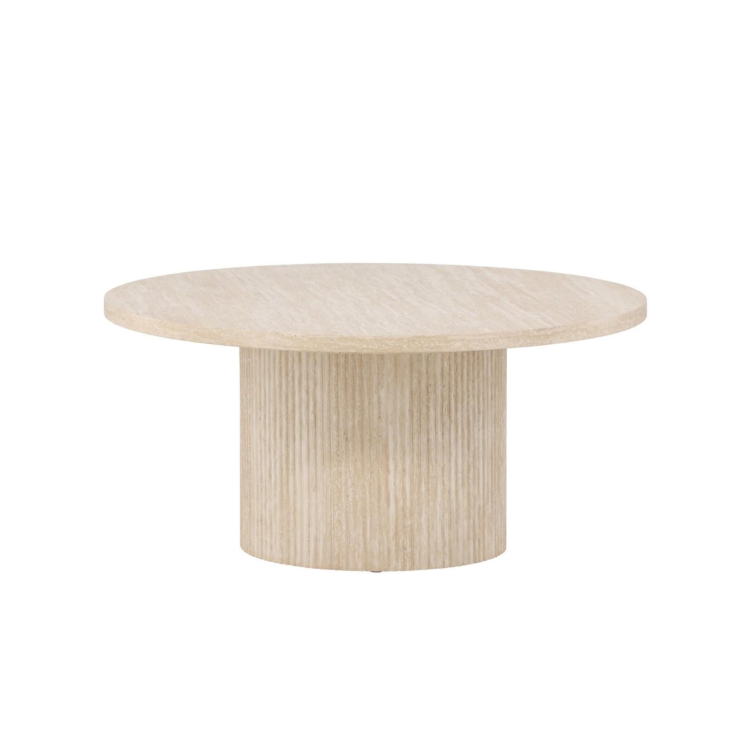 Couchtisch Härön Ø80cm - Beige-Couchtisch-Venture Home-le canapé