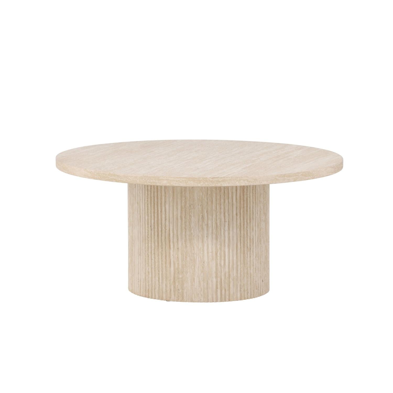 Couchtisch Härön Ø80cm - Beige-Couchtisch-Venture Home-le canapé