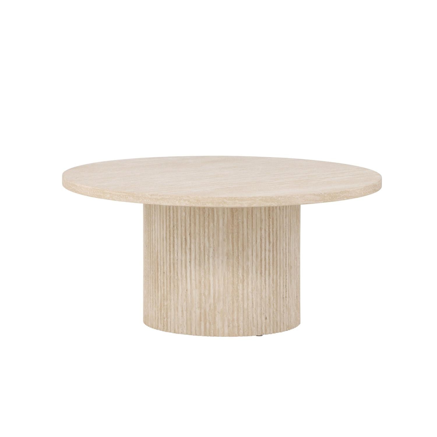 Couchtisch Härön Ø80cm - Beige-Couchtisch-Venture Home-le canapé