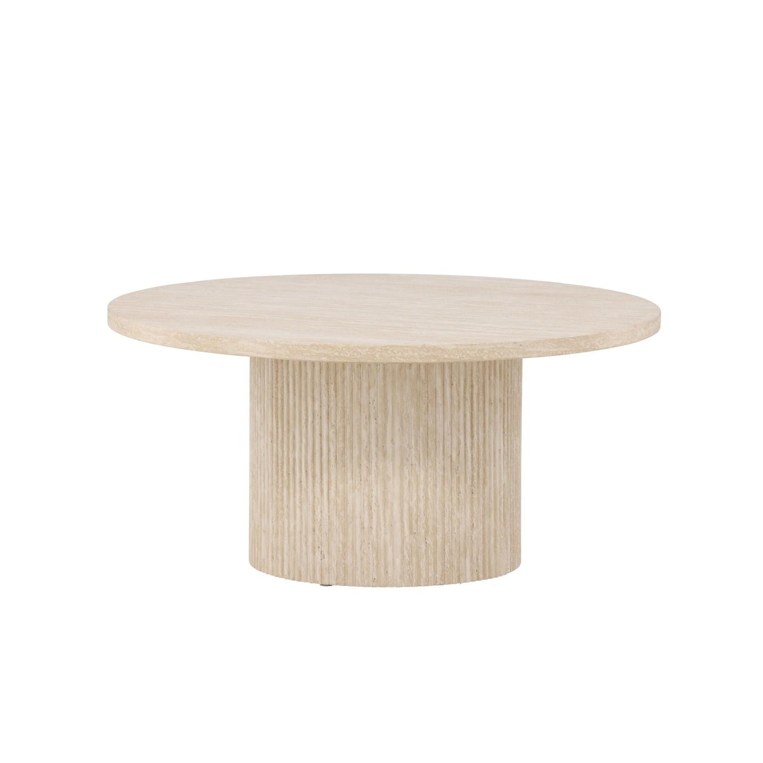 Couchtisch Härön Ø80cm - Beige-Couchtisch-Venture Home-le canapé